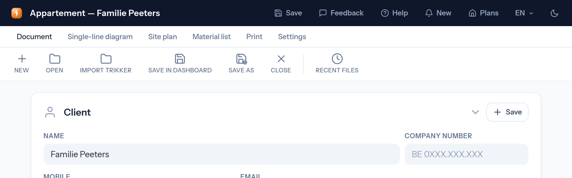 The offline bar has disappeared: your project is fully saved online again.